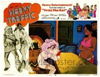 4w553 HEAVY TRAFFIC LC #3 '73 Ralph Bakshi adult animated cartoon, great border artwork!