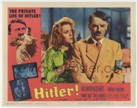 4w569 HITLER LC #6 '62 Maria Emo as Eva Braun comforts Richard Basehart as Adolph!