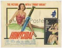 4w044 HOMICIDAL TC '61 William Castle's frightening story of a psychotic female killer!