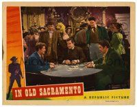 4w591 IN OLD SACRAMENTO LC '46 Wild Bill Elliott watches Grant Withers & others gambling in casino!