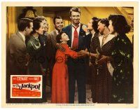 4w616 JACKPOT LC #6 '50 James Stewart & young Natalie Wood are congratulated after winning!