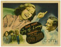 4w051 JOY OF LIVING TC '38 laughing Broadway star Irene Dunne & Douglas Fairbanks Jr.!