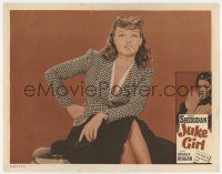 4w627 JUKE GIRL LC R56 best close up of sexy smoking bad girl Ann Sheridan with her legs crossed!