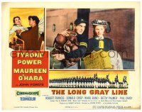 4w671 LONG GRAY LINE LC '54 Tyrone Power with many boxing gloves by Maureen O'Hara!