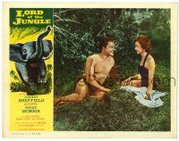 4w674 LORD OF THE JUNGLE LC '55 Johnny Sheffield as Bomba the Jungle Boy with pretty Nancy Hale!