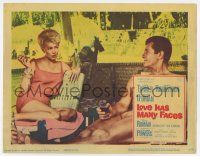 4w680 LOVE HAS MANY FACES LC '65 sexy Lana Turner on lounge chair smiles at smirking Hugh O'Brian!