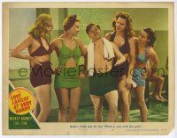 4w681 LOVE LAUGHS AT ANDY HARDY LC #3 '47 little Mickey Rooney really has a way with sexy girls!