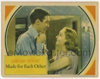 4w691 MADE FOR EACH OTHER LC '39 young couple Carole Lombard & James Stewart in love!