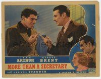 4w723 MORE THAN A SECRETARY LC '36 c/u of George Brent arguing with confused Lionel Stander!