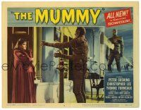 4w731 MUMMY LC #6 '59 c/u of Christopher Lee as the monster threatening Yvonne Furneaux!