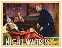 4w751 NIGHT WAITRESS LC '36 pretty Margot Grahame & former crook Gordon Jones wanted by the law!