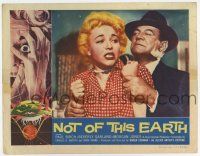 4w757 NOT OF THIS EARTH LC '57 sexy Beverly Garland getting roughed up by Paul Birch!