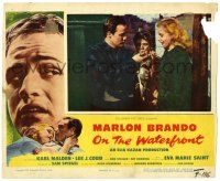 4w762 ON THE WATERFRONT LC '54 Marlon Brando & Eva Marie Saint by pigeon coop, Elia Kazan!
