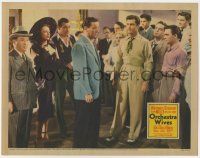4w769 ORCHESTRA WIVES LC '42 George Montgomery & crowd stare at bandleader Glenn Miller!