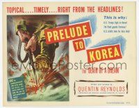 4w103 PRELUDE TO KOREA TC '50 this is why the U.S. drafts men for Asia duty, cool artwork!