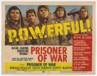 4w105 PRISONER OF WAR TC '54 Ronald Reagan vs Communists, MGM's daring & shocking drama!