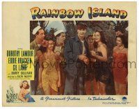 4w795 RAINBOW ISLAND LC #3 '44 Dorothy Lamour, Yvonne De Carlo & native girls w/ Eddie Bracken & men