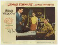 4w799 REAR WINDOW LC #5 '54 Alfred Hitchcock, Wendell Corey talks to Grace Kelly & Jimmy Stewart!
