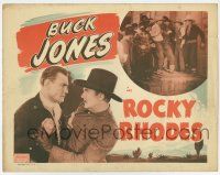 4w115 ROCKY RHODES TC R48 great western images of cowboy Buck Jones fighting bad guys!
