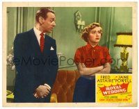 4w824 ROYAL WEDDING LC #7 '51 close up of Fred Astaire looking at annoyed Jane Powell!
