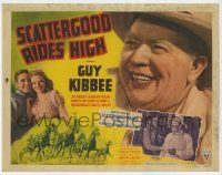 4w124 SCATTERGOOD RIDES HIGH TC '42 Guy Kibbee as Scattergood Baines, cool horse racing art!