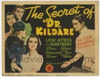 4w127 SECRET OF DR. KILDARE TC '39 cool art of Lew Ayres, nurse Laraine Day & pretty ladies!