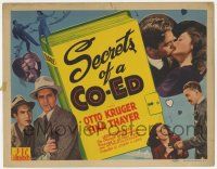 4w128 SECRETS OF A CO-ED TC '42 Otto Kruger, Tina Thayer, Rick Vallin, directed by Joseph H. Lewis