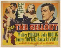 4w129 SELLOUT TC '52 how much does it take for sexy bad girl Audrey Totter to sellout her man!