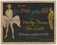 4w001 SEVEN YEAR ITCH TC '55 Billy Wilder, best image of sexy Marilyn Monroe with skirt blowing!