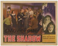 4w843 SHADOW LC '37 sexy young Rita Hayworth & crowd watch Charles Quigley catch the bad guy!!