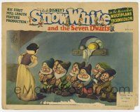 4w859 SNOW WHITE & THE SEVEN DWARFS LC '37 she demands to see their dirty hands, Disney classic!
