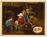 4w868 SONG OF ARIZONA LC '46 Roy Rogers helps stricken Gabby Hayes as young Tommy Cook watches!