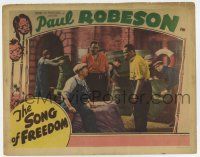 4w869 SONG OF FREEDOM LC '38 black English dockworker/opera singer Paul Robeson w/family medallion