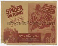 4w139 SPIDER RETURNS TC R1940s cool art with masked hero, the famous crime smasher, entire serial!
