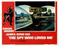 4w880 SPY WHO LOVED ME LC #6 '77 Roger Moore as James Bond, cool far shot of the enemy base!