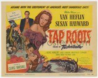 4w147 TAP ROOTS TC R56 art of Susan Hayward, Van Heflin & Native American Boris Karloff!