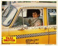 4w905 TAXI DRIVER LC '76 best close up of Robert De Niro in cab in Martin Scorsese classic!