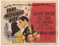4w151 THAT MIDNIGHT KISS TC '49 sweethearts Kathryn Grayson & Jose Iturbi, Mario Lanza sings!