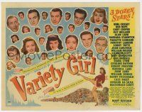 4w165 VARIETY GIRL TC '47 all-star cast with three dozen Paramount stars in a tremendous show!