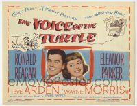 4w168 VOICE OF THE TURTLE TC '48 c/u of smiling Ronald Reagan & Eleanor Parker back-to-back!