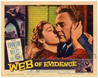 4w970 WEB OF EVIDENCE LC #1 '59 A.J. Cronin's Beyond This Place, c/u of Vera Miles & Van Johnson!