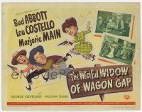 4w175 WISTFUL WIDOW OF WAGON GAP TC '47 Bud Abbott & Lou Costello chased by Majorie Main!