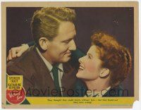 4w985 WITHOUT LOVE LC #2 '45 great romantic close up of Spencer Tracy & Katharine Hepburn!