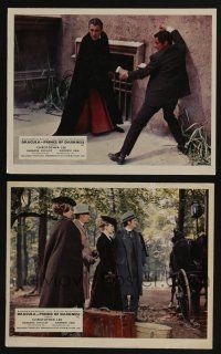 4x069 DRACULA PRINCE OF DARKNESS 2 color English FOH LCs '66 Hammer horror, vampire Christopher Lee!