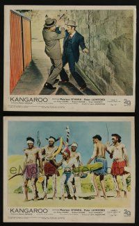 4x077 KANGAROO 2 color English FOH LCs '51 Boone, dramatic Australian outback natives!