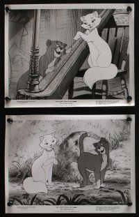 4x342 ARISTOCATS 6 8x10 stills '71 Walt Disney feline jazz musical cartoon, great cat images!