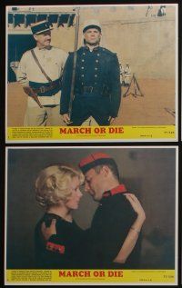 4x824 MARCH OR DIE 8 8x10 mini LCs '76 Gene Hackman, Terence Hill in French Foreign Legion!