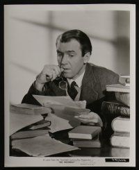 4x614 NO HIGHWAY IN THE SKY 2 8x10 stills '51 cool seated and waist-high portraits of Jimmy Stewart