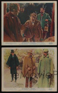 4x040 HOUND OF THE BASKERVILLES 4 color English FOH LCs '59 Hammer, Peter Cushing as Sherlock Holmes