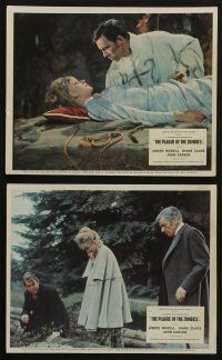 4x017 PLAGUE OF THE ZOMBIES 7 color English FOH LCs '66 Hammer horror, great images!
